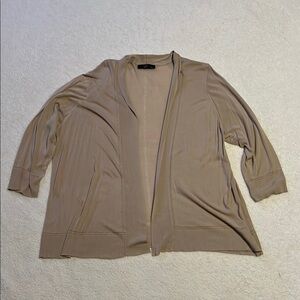 Women's Tan Open Front Sweater size 3X